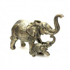 Фигурка "Слон со слонёнком", полистоун, 15*6*11см, KEN78568