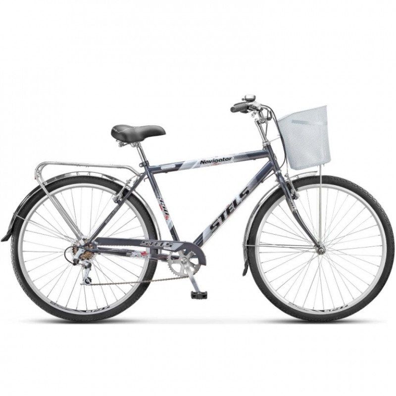 Дорожный велосипед 28 Stels Navigator-350 Gent 28" 7-ск. Z010 (+КОРЗИНА) 20" Серый