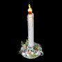 Композиция "Светящаяся свеча с иммитацией пламени", акрил, 10.4*9.4*25.5см, AK7768
