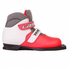 Ботинки лыжные  31р. 75мм TREK Laser ИК (красный, лого черный)  на липучках