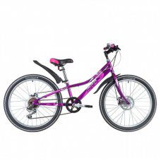 Велосипед 24 Novatrack SH6SD Alice 10PR21  6-ск пурпурный