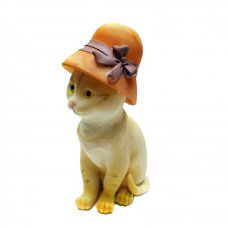 Фигурка "Кошка в шляпе", 10*7.5*16.5см, KEN78644