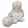 Фигурка "Снеговик с шаром", полистоун, H-30см, НФ132