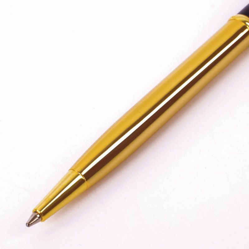 Ручка подарочная шариковая Galant Arrow Gold корпус черный/золотистый синяя 143523 (1)