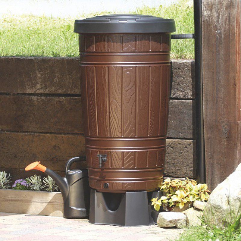 Комплект Водосборник Woodcan 265л коричневый IDWO265-R222