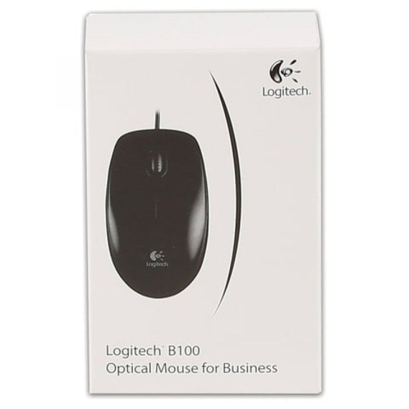 Мышь проводная оптическая USB Logitech B100 (910-003357)