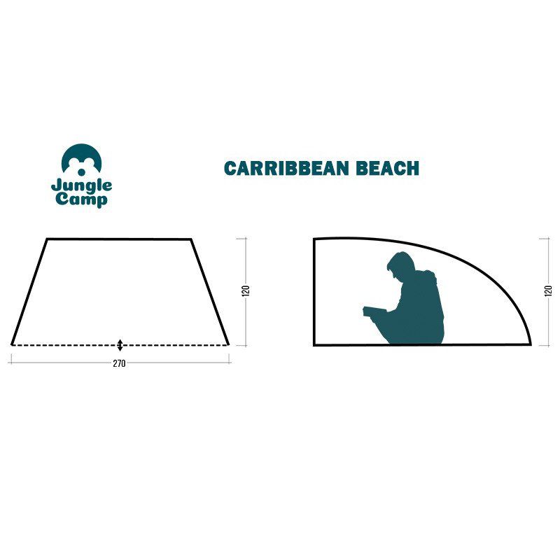 Палатка пляжная Jungle Camp Caribbean Beach (70873)