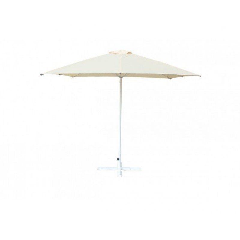 Зонт уличный Митек 2,5х2,5 м  без волана, стальной, с подставкой,стойка 40мм.