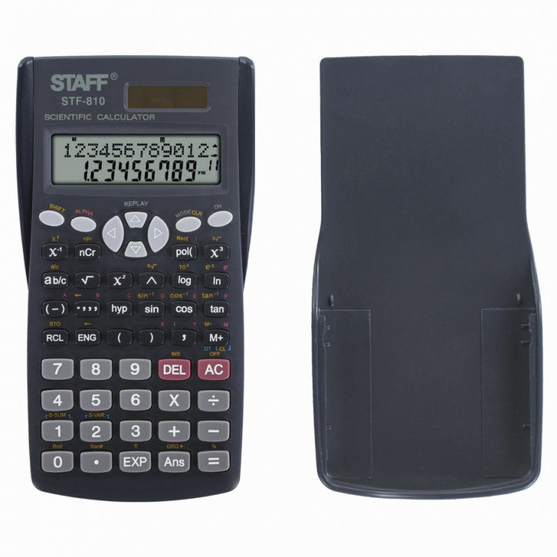 Калькулятор инженерный двухстрочный Staff STF-810 240 функций 12 разрядов 250280