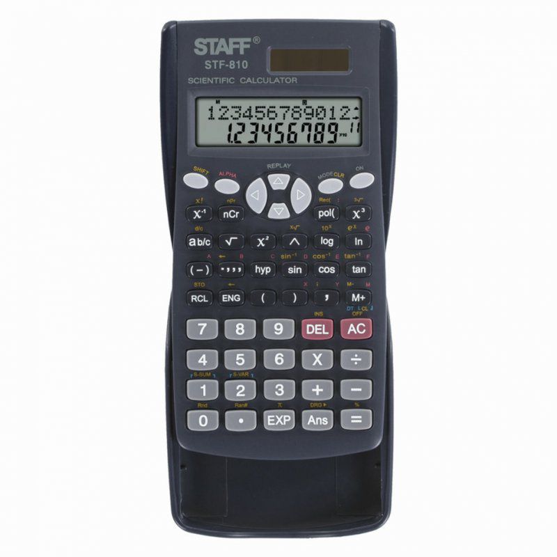 Калькулятор инженерный двухстрочный Staff STF-810 240 функций 12 разрядов 250280