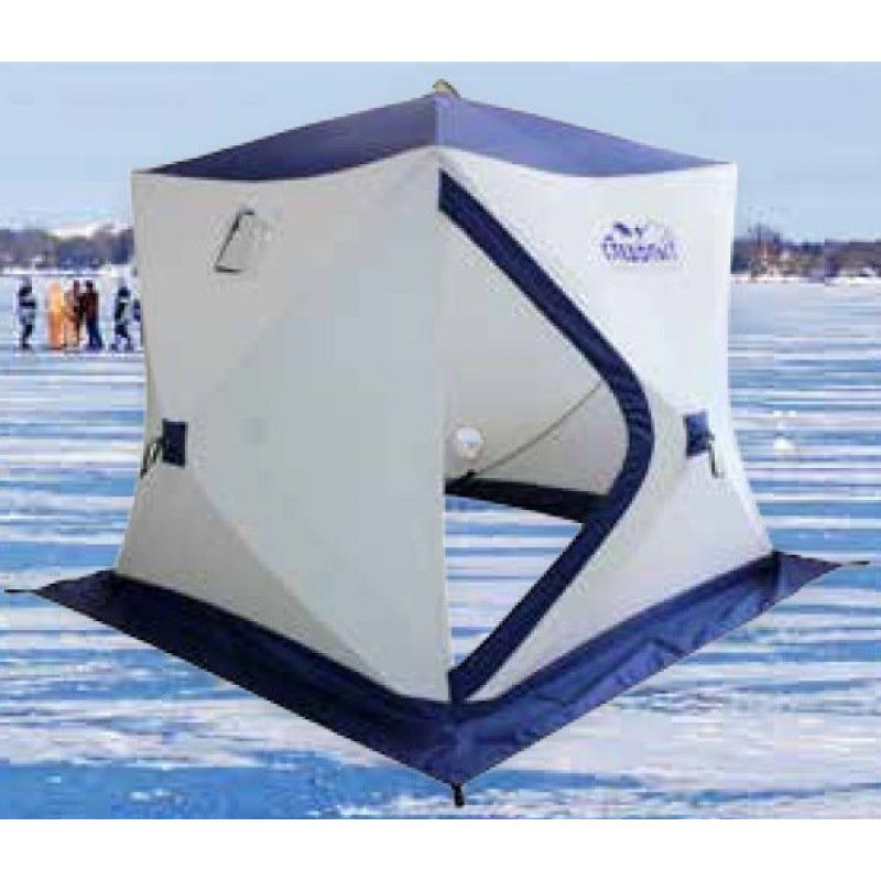 Зимняя палатка куб Следопыт Эконом 1,95*1,95 м PF-TW-08 трехслойная
