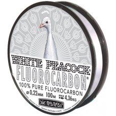Леска Balsax White Peacock Fluorocarbon Box 100м 0,22 (4,36кг)