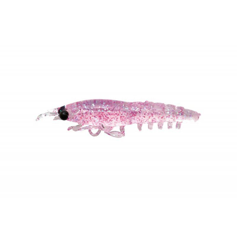 Приманка червь Nikko Dappy Saruebi Shrimp 76мм цвет Purple Glitter, 2 шт