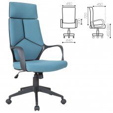 Кресло компьютерное Brabix Premium Prime EX-515 ткань, голубое 531568