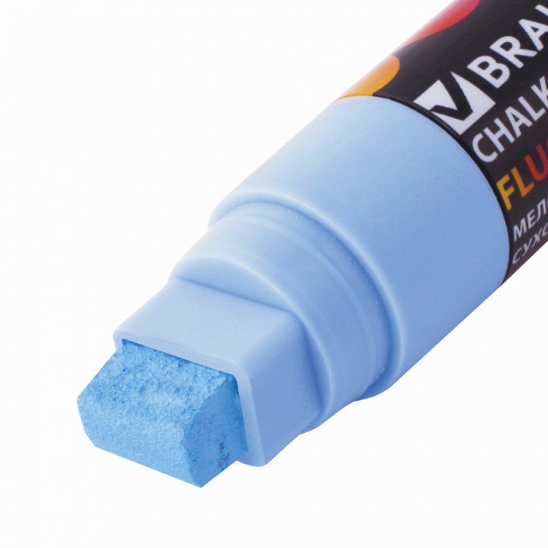 Маркер меловой Brauberg Pop-Art 15 мм голубой 151543