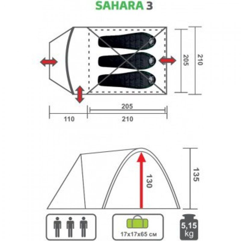 Палатка Premier Fishing Sahara-3
