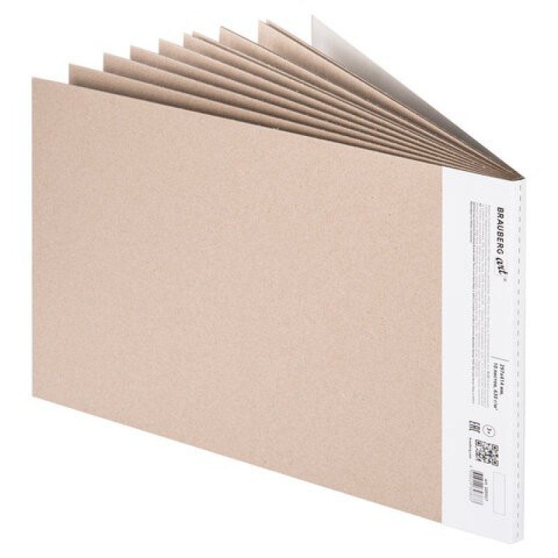 Альбом для пастели А3 Серый 10 листов, 630 г/м2, картон 105917