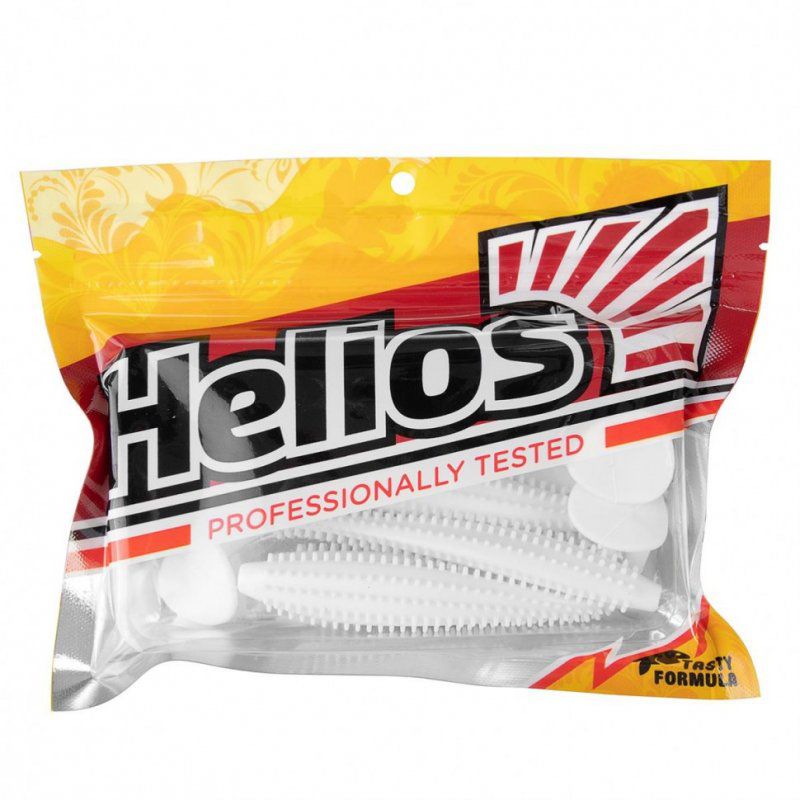 Виброхвост Helios Shaggy 5,12"/13 см, цвет White 5 шт HS-18-001