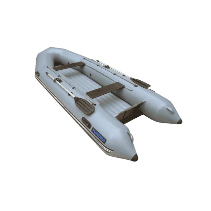Надувная лодка Лидер Тундра-380 EXTRIM (серая)