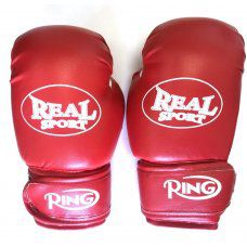 Перчатки боксерские Realsport  8 унций ES-0630