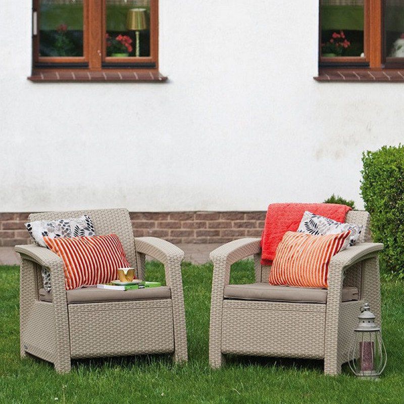 Кресла садовые Corfu II Duo 17197993C (2 шт)