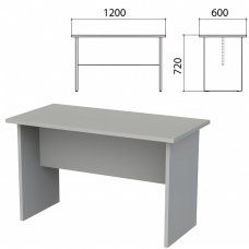 Стол приставной "Этюд" 1200х600х720 мм серый 400049-03 640310 (1)