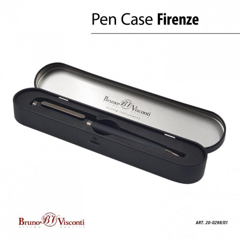 Ручка подарочная шариковая BRUNO VISCONTI Firenze 1 мм футляр синяя 20-0298/01 144184 (1)