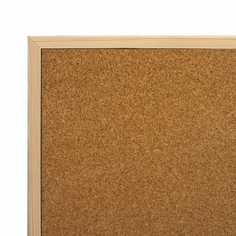 Доска пробковая для объявлений 100х150 см деревянная рамка Brauberg 238180 (1)