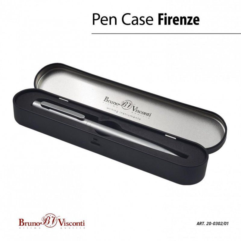 Ручка подарочная шариковая BRUNO VISCONTI Firenze 1 мм футляр синяя 20-0302/01 144186 (1)