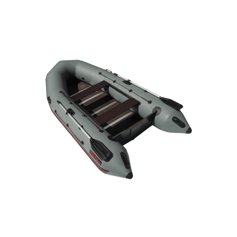 Надувная лодка Лидер Тайга Nova-340 Киль (серая)