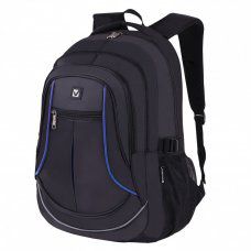 Рюкзак BRAUBERG HIGH SCHOOL 3 отделения Выбор черный/синий 46х31х18 см 271652 (1)