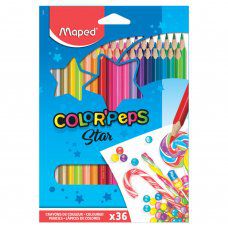 Карандаши цветные трехгранные Maped Color Pep's 36 цветов 832017