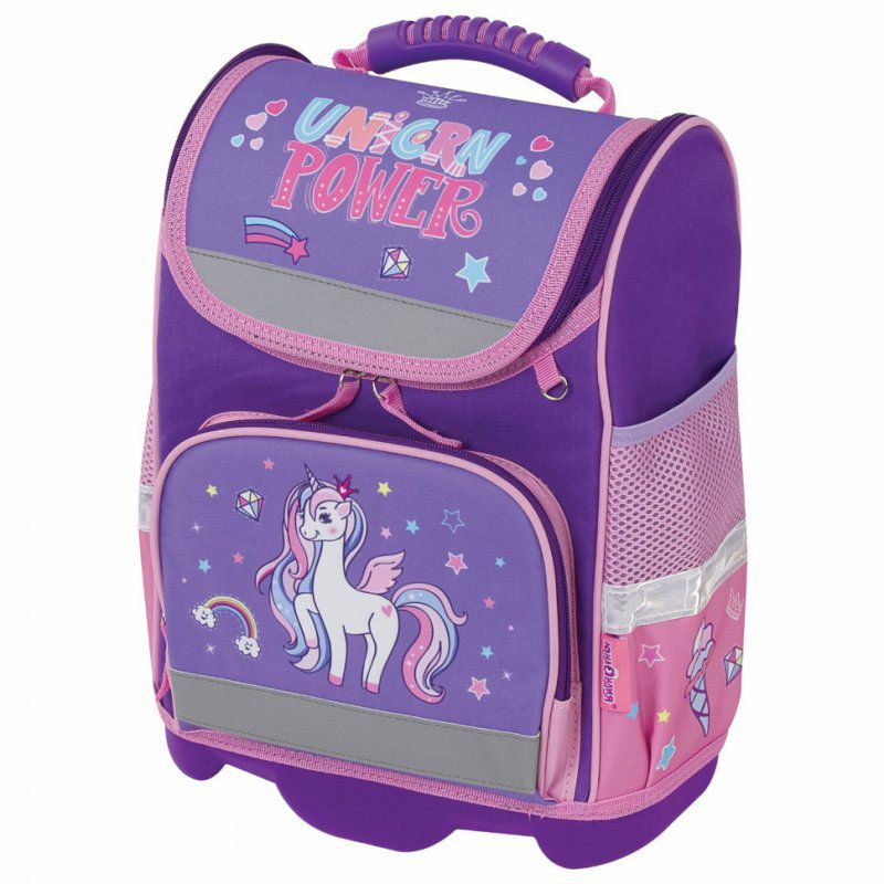 Ранец для девочек Юнландия Wise Unicorn power 16 л 228817