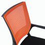 Кресло офисное Brabix Balance MG-320 сетка/ткань, черно-оранжевое 531832
