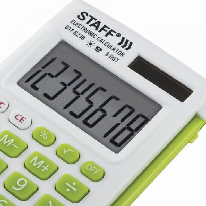 Калькулятор карманный Staff STF-6238 8 разядов 250283