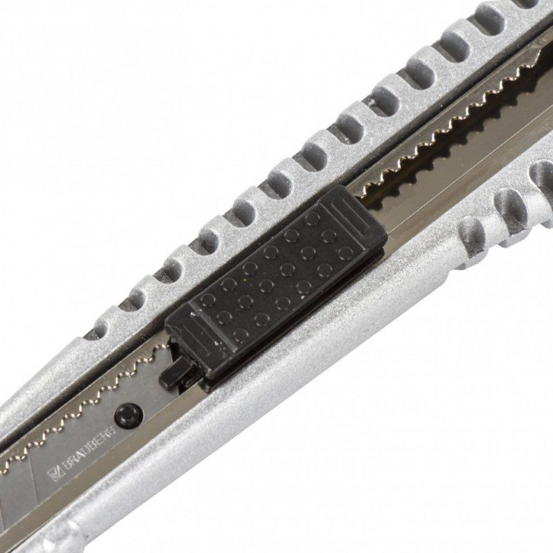 Нож канцелярский 9 мм Brauberg Metallic 236971
