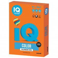 Бумага цветная для принтера IQ Color А3, 80 г/м2, 500 листов, оранжевая, OR43