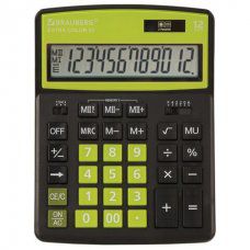 Калькулятор настольный Brauberg Extra Color-12-BKLG 12 разрядов 250477