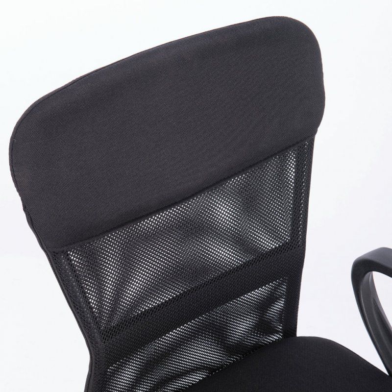 Кресло офисное компактное Brabix Jet MG-315 сетка/ткань, черное 531839