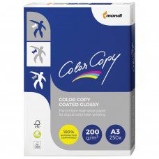 Бумага для цветной лазерной печати Color Copy Glossy А3, 200 г/м2, 250 листов, глянцевая