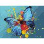 Картина по номерам 40х50 см ОСТРОВ СОКРОВИЩ Голубая бабочка на подрамн 662486 (1)