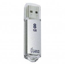 Флешка 8 GB Smartbuy V-Cut USB 2.0 металлический корпус (SB8GBVC-S)