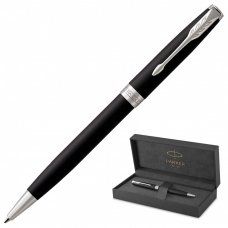 Ручка шариковая Parker "Sonnet Core Matt Black CT" черный матовый лак палладий черная 142355 (1)