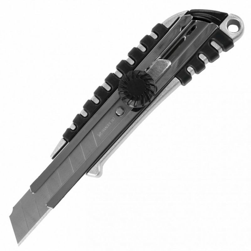 Нож канцелярский 18 мм Brauberg Metallic 237159