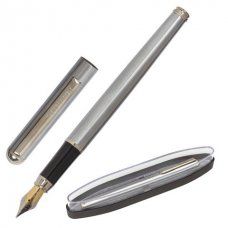 Ручка подарочная перьевая Brauberg Larghetto линия 0,5 мм синяя 143475