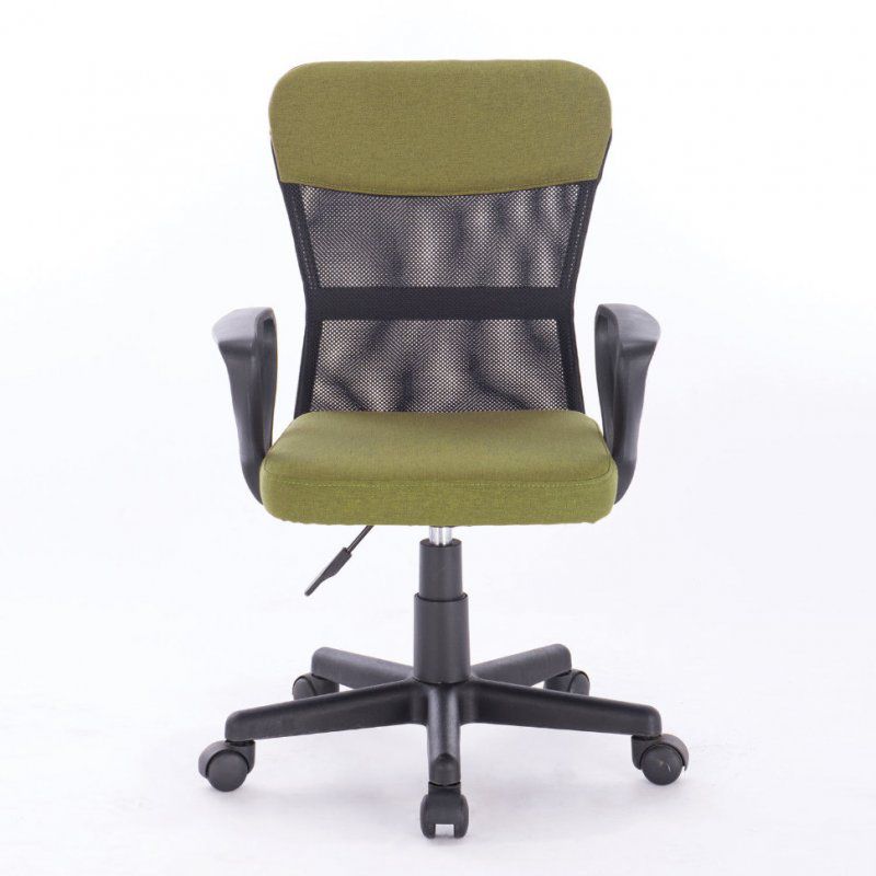 Кресло офисное компактное Brabix Jet MG-315 сетка/ткань, зеленое 531841