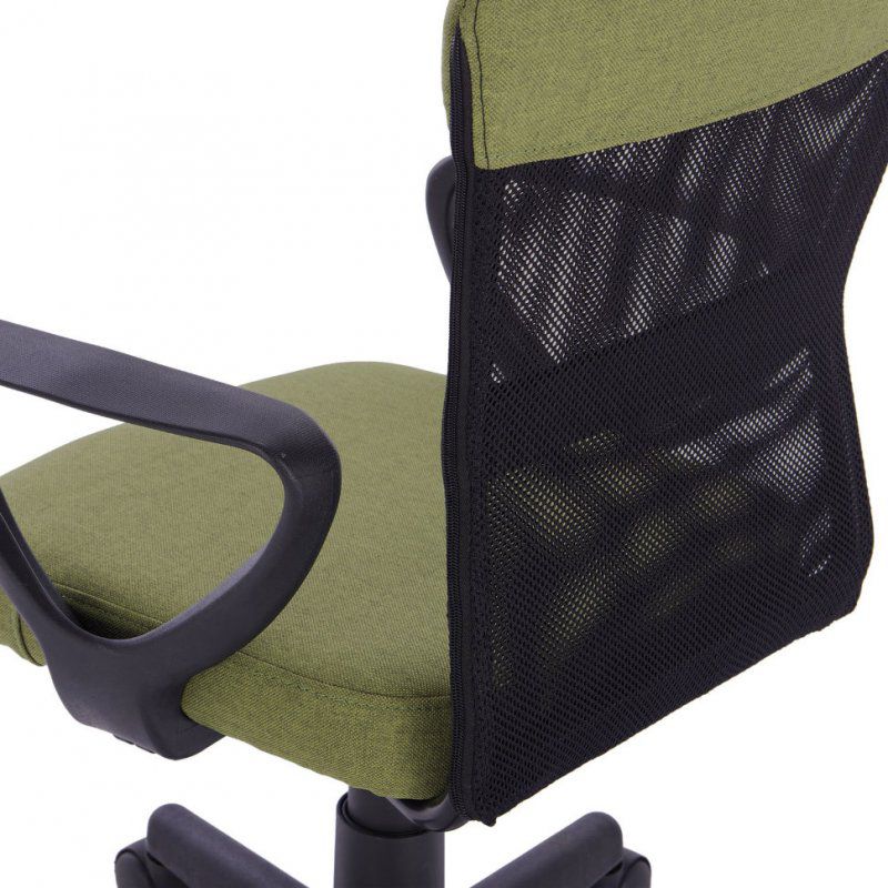 Кресло офисное компактное Brabix Jet MG-315 сетка/ткань, зеленое 531841