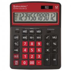 Калькулятор настольный Brauberg Extra Color-12-BKWR 12 разрядов 250479