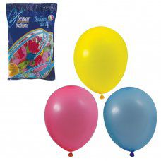 Шарики воздушные Веселая Затея 10" (25 см) 100 шт 12 пастельных цветов 1101-0003