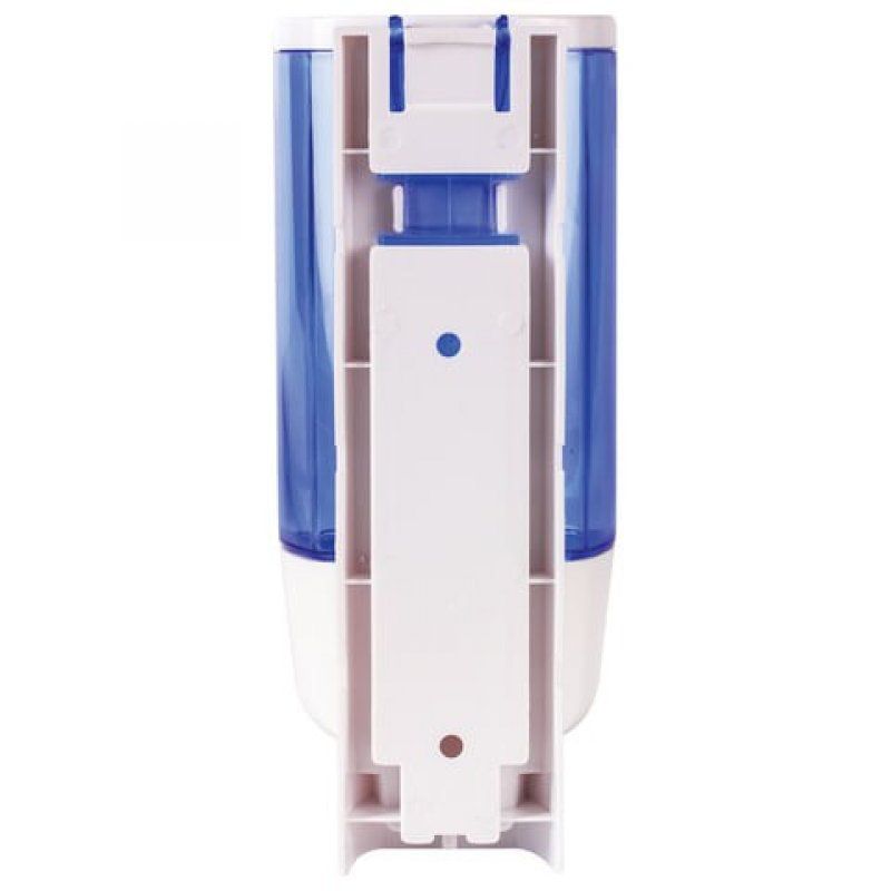 Дозатор для жидкого мыла LAIMA, НАЛИВНОЙ, 0,38 л., белый (тонированный), ABS-пластик, 603921 (1)
